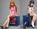 Love Hina Again DVD Box Bonus: Narusegawa Naru & Urashima Kanako Figure Set